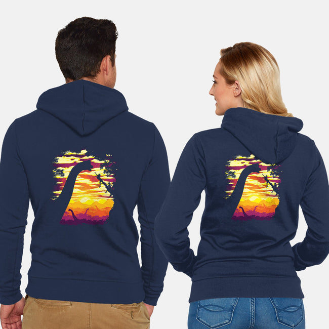 Night Tree-unisex zip-up sweatshirt-dalethesk8er