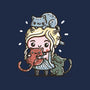 Mother of Cats-womens v-neck tee-Wenceslao A Romero