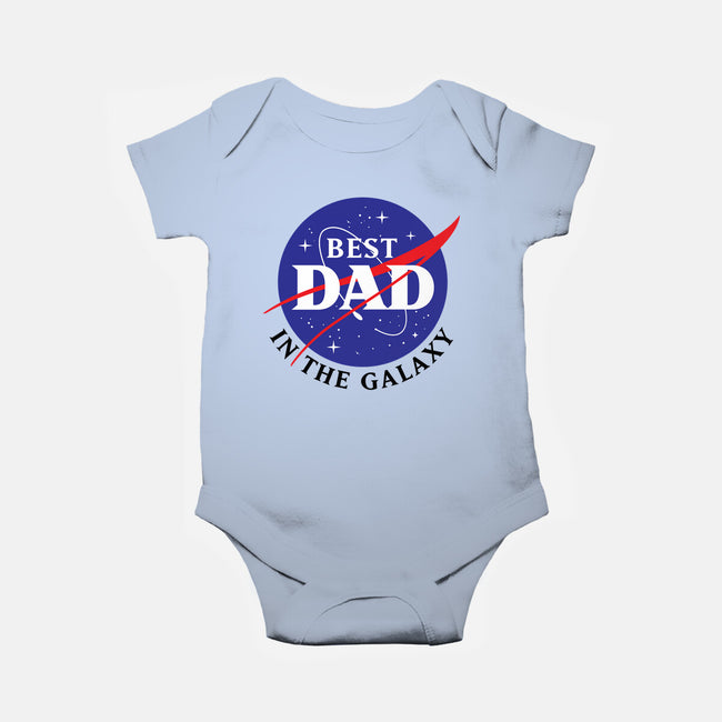 Best Dad in the Galaxy-baby basic onesie-cre8tvt