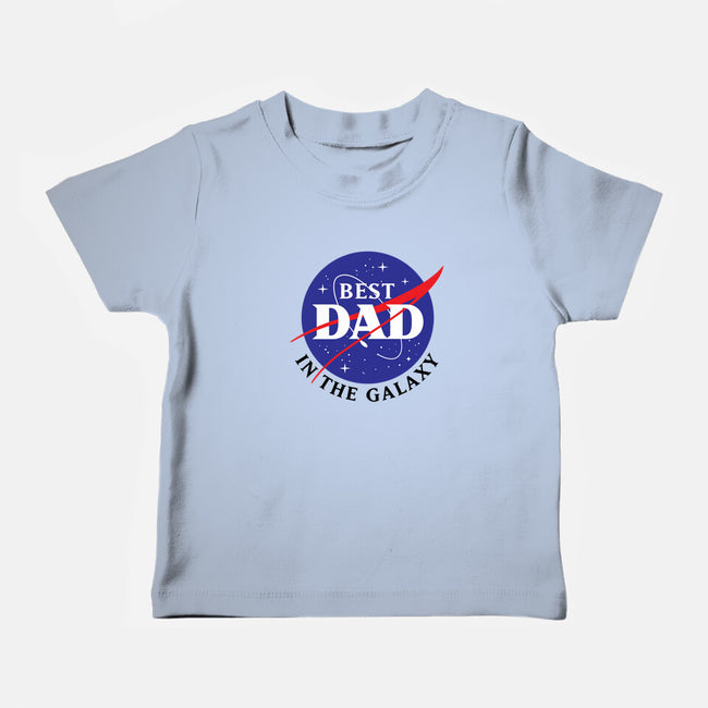 Best Dad in the Galaxy-baby basic tee-cre8tvt