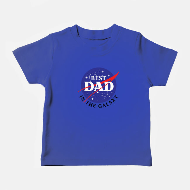 Best Dad in the Galaxy-baby basic tee-cre8tvt