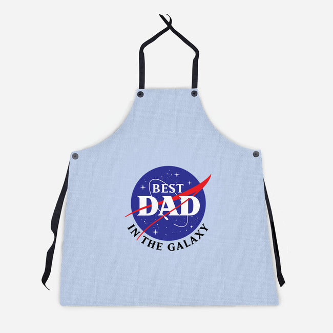 Best Dad in the Galaxy-unisex kitchen apron-cre8tvt