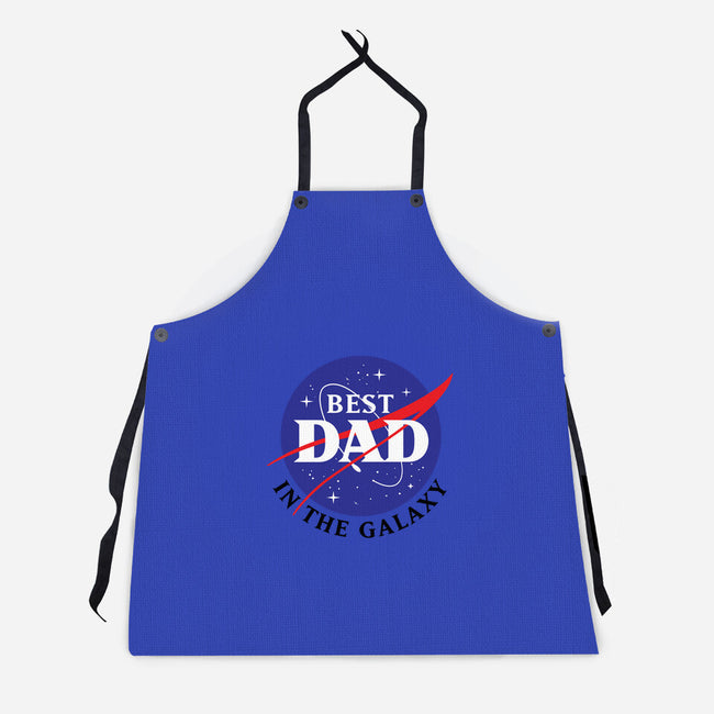 Best Dad in the Galaxy-unisex kitchen apron-cre8tvt