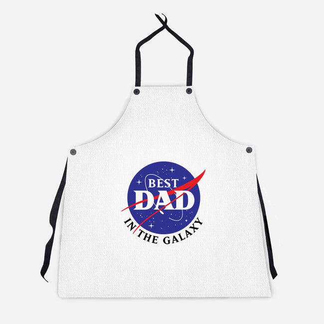 Best Dad in the Galaxy-unisex kitchen apron-cre8tvt