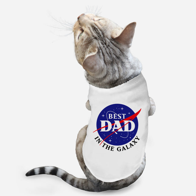 Best Dad in the Galaxy-cat basic pet tank-cre8tvt