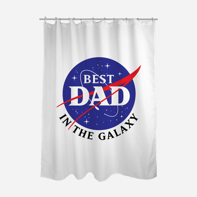 Best Dad in the Galaxy-none polyester shower curtain-cre8tvt