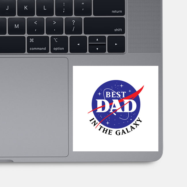 Best Dad in the Galaxy-none glossy sticker-cre8tvt