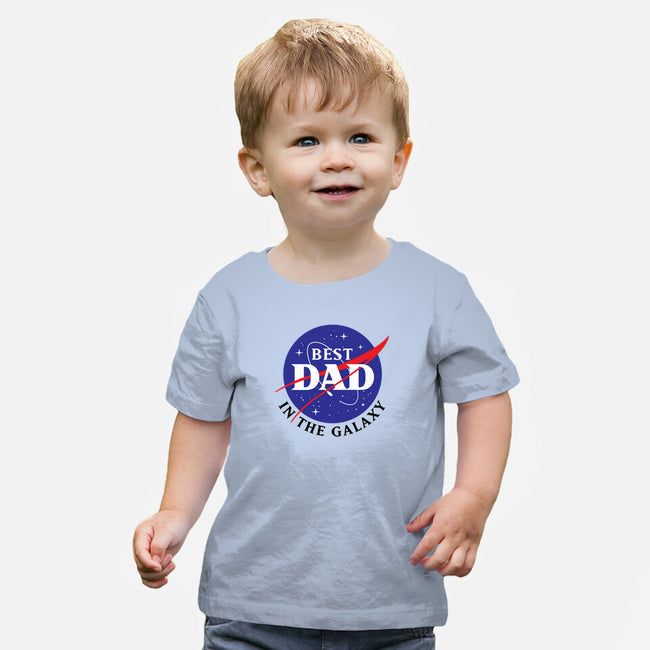 Best Dad in the Galaxy-baby basic tee-cre8tvt