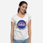 Best Dad in the Galaxy-womens v-neck tee-cre8tvt