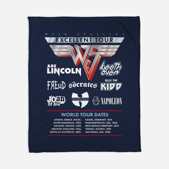 Be Excellent Tour-none fleece blanket-Retro Review