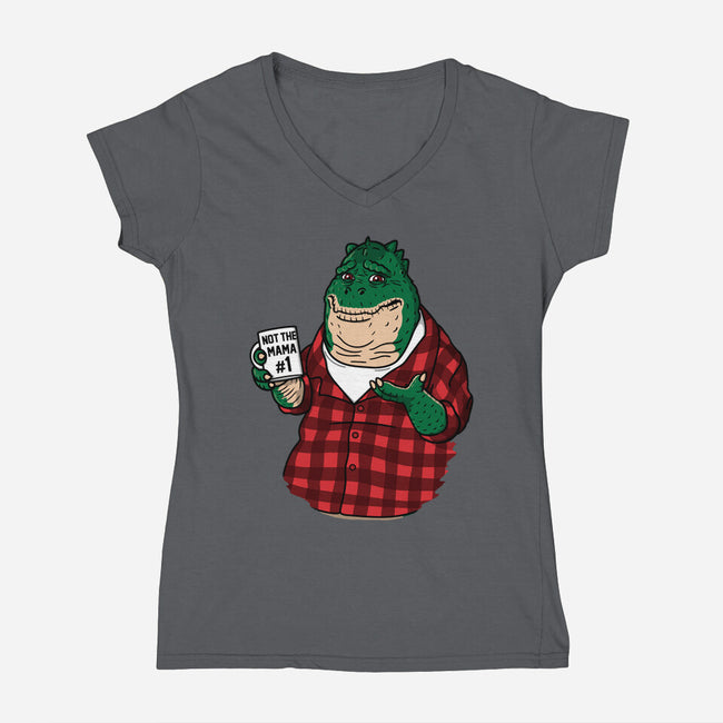 Not the Mama-womens v-neck tee-Raffiti