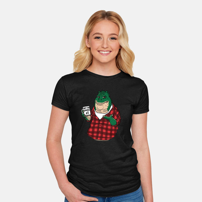 Not the Mama-womens fitted tee-Raffiti