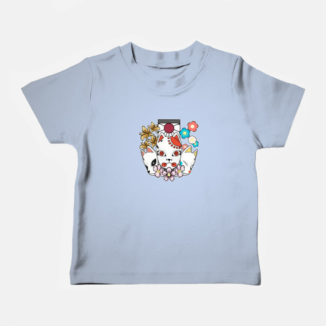 Kitsune Team-baby basic tee-neokawaii