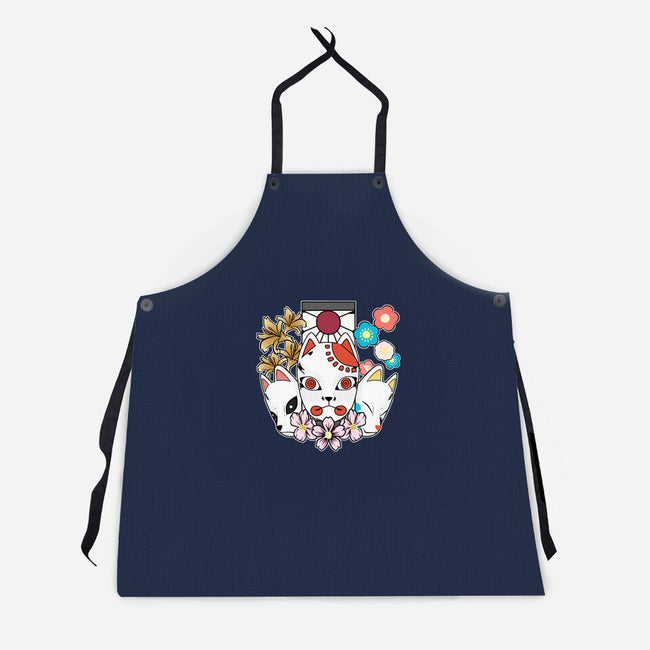 Kitsune Team-unisex kitchen apron-neokawaii