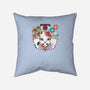 Kitsune Team-none removable cover w insert throw pillow-neokawaii