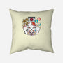 Kitsune Team-none removable cover w insert throw pillow-neokawaii