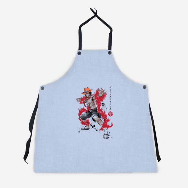 Fire Fist Ace-unisex kitchen apron-DrMonekers