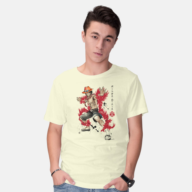 Fire Fist Ace-mens basic tee-DrMonekers
