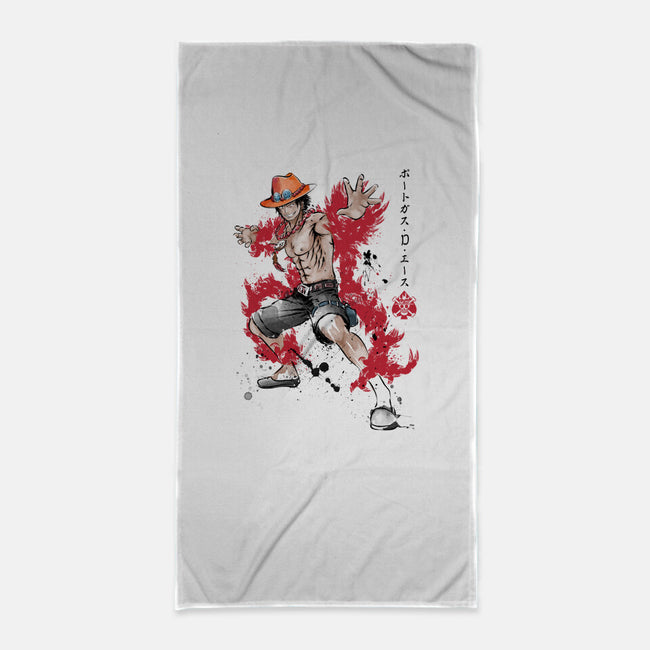 Fire Fist Ace-none beach towel-DrMonekers