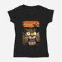 Scream Island-womens v-neck tee-BlancaVidal