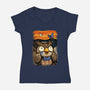 Scream Island-womens v-neck tee-BlancaVidal