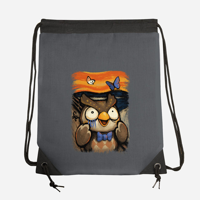 Scream Island-none drawstring bag-BlancaVidal