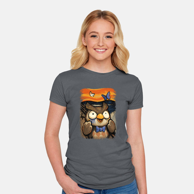 Scream Island-womens fitted tee-BlancaVidal