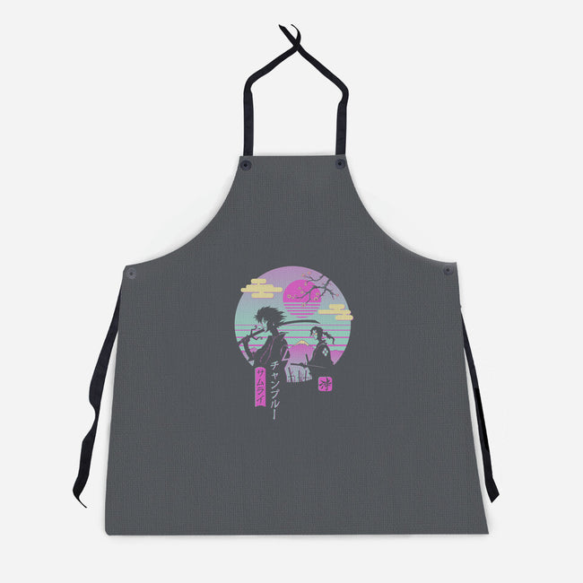 Samurai Chillhop-unisex kitchen apron-vp021