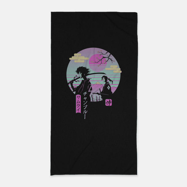 Samurai Chillhop-none beach towel-vp021