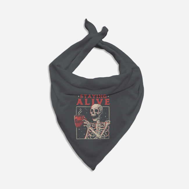 Staying Alive-dog bandana pet collar-eduely