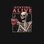 Staying Alive-womens basic tee-eduely