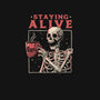 Staying Alive-youth basic tee-eduely