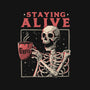 Staying Alive-none drawstring bag-eduely