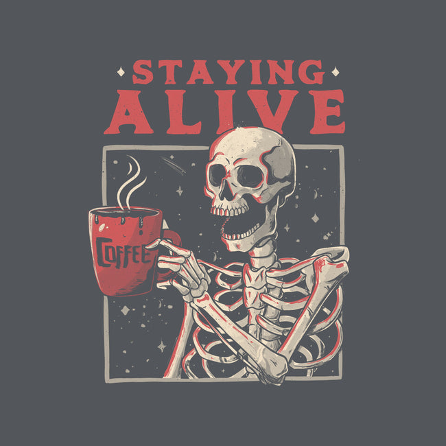 Staying Alive-none non-removable cover w insert throw pillow-eduely