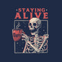 Staying Alive-womens racerback tank-eduely