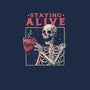 Staying Alive-womens basic tee-eduely