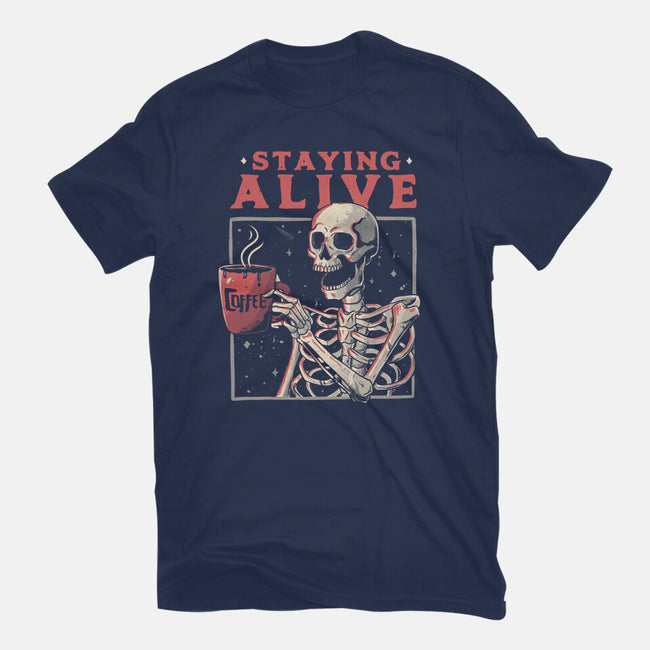 Staying Alive-unisex basic tee-eduely