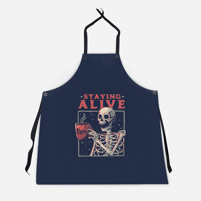 Staying Alive-unisex kitchen apron-eduely