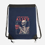 Staying Alive-none drawstring bag-eduely