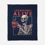 Staying Alive-none fleece blanket-eduely