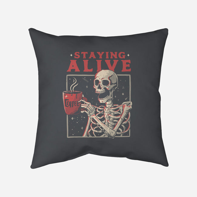 Staying Alive-none removable cover throw pillow-eduely