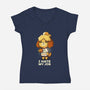 I Hate My Job-womens v-neck tee-BlancaVidal