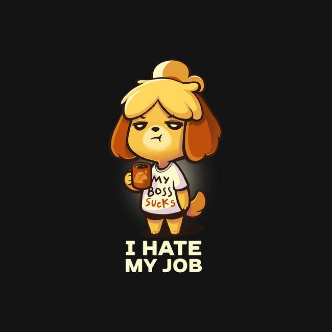 I Hate My Job-none non-removable cover w insert throw pillow-BlancaVidal
