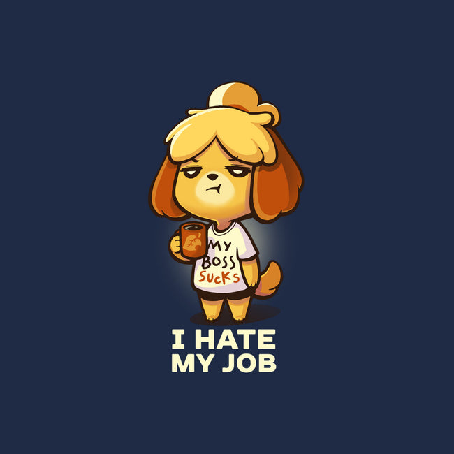 I Hate My Job-none polyester shower curtain-BlancaVidal