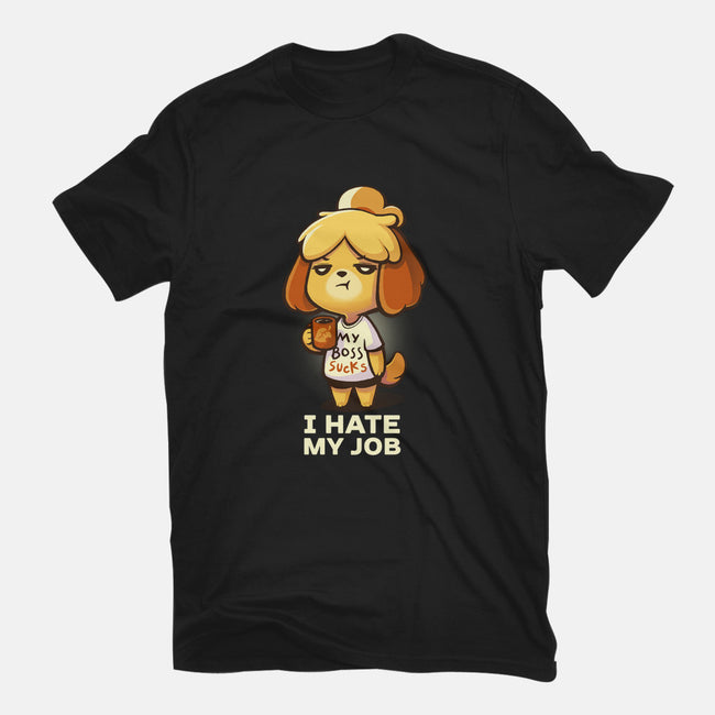 I Hate My Job-womens basic tee-BlancaVidal