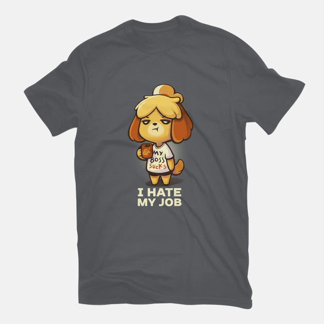 I Hate My Job-womens basic tee-BlancaVidal