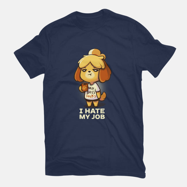 I Hate My Job-womens basic tee-BlancaVidal