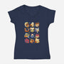 Island Faces-womens v-neck tee-BlancaVidal