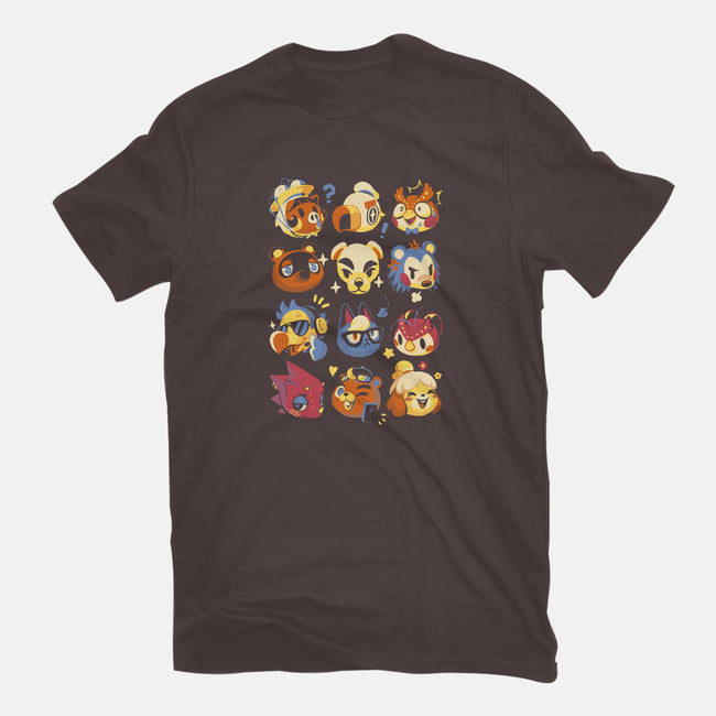 Island Faces-womens fitted tee-BlancaVidal