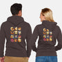 Island Faces-unisex zip-up sweatshirt-BlancaVidal